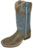 Twisted X MRS0027 for $199.99 Men's' Ruff Stock Western Boot with Bomber Leather Foot and a New Wide Toe